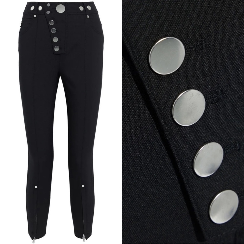 Alexander Wang Black Trousers with Silver Accents